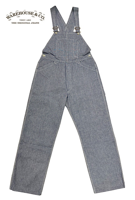 超人気ブティック Lot.1227 ウエアハウス WAREHOUSE INDIGO OVERALL PINCHECK パンツ