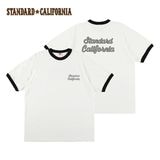 STANDARD CALIFORNIA スタンダードカリフォルニア　SD US Cotton Script Logo Ringer T　USコットン スクリプトロゴ　リンガーTシャツ　2025SS