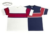 WAREHOUSE ϥLot 4107 PANEL BORDER TEEѥͥ ܡ ȾµTġ2OFF/NAVYˡ