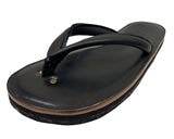 【当店別注】LIGHT MARKER Foot wear ライトマーカー　SOLID BEACH SANDAL レザー ビーチ サンダル　BLACK　Mサイズ(25〜26cm)　Lサイズ（26&#12