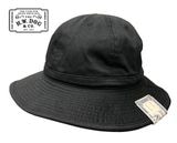 【7/4発売】THE H.W.DOG & co. ドッグ　FATIGUE HAT ファティーグハット　帽子　BLACK ブラック
