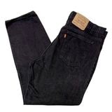 90s　Levi's リーバイス　550　col.後染めBLACK　size.W38/L30表記　Made in U.S.A.　ブラックデニムパンツ　【VINTAGE ヴィンテージ】【中古】【店舗試着