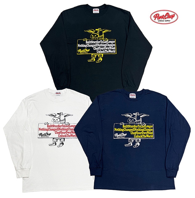 【即完売デザイン】ポークチョップガレージサプライ☆両面ロゴ Tシャツ6621 PORKCHOP GARAGE SUPPLY ポークチョップ ガレージサプライ