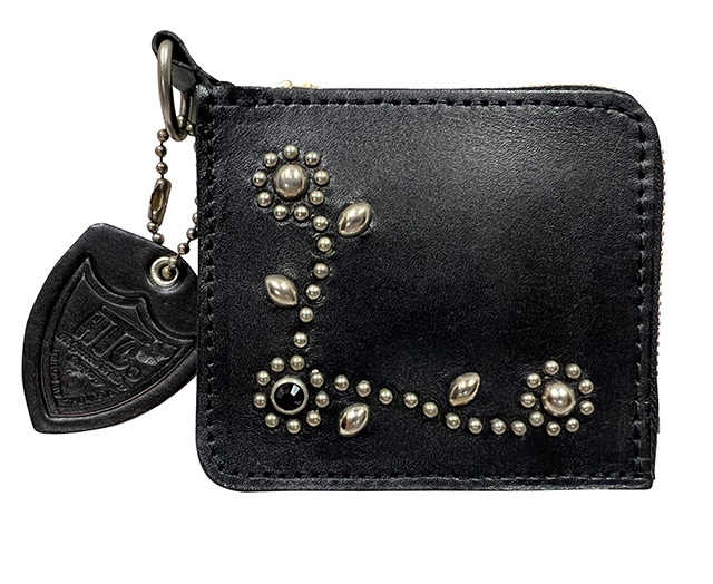 HTC エイチティーシー T-5 Wallet #SN-33 FLOWER STUDS STONE BLACK L
