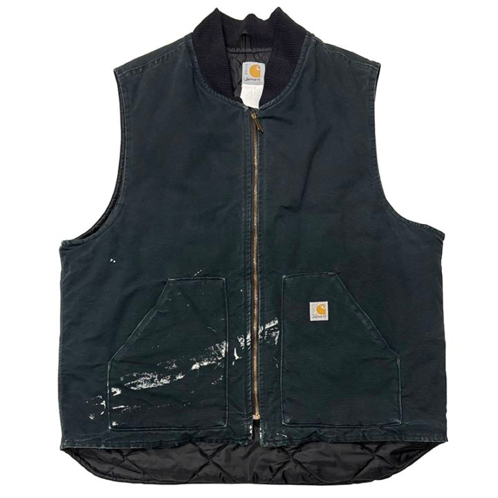 90s-00s Carhartt カーハート Duck Vest ダックベスト col:BLACK size