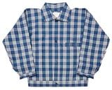 WAREHOUSE ウエアハウス　Lot 2231　1900’S INDIGO BLUE and WHITE CHECK BLOUSE インディゴブルー アンド ホワイトチェック ブラウス　インディゴ