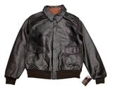 米軍タイプ　ARMY AIR FORCE　A-2 FLIGHT LEATHER JACKET　フライトレザージャケット　BLACK ブラック【新品】