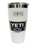 YETI �����ƥ���RAMBLER 20oz STACKABLE CUP  ���֥顼 �����å��֥륫�å� ��WHITE��591ml���������ޥ�������֥顼�����ƥ�쥹 �ݲ�����