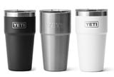 YETI �����ƥ���RAMBLER 20oz STACKABLE CUP  ���֥顼 �����å��֥륫�å� ��3���ʥۥ磻��/�֥�å�/���ƥ�쥹�ˡ�590ml���������ޥ�������֥顼�����ƥ�쥹 �ݲ�����