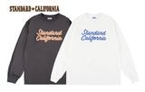STANDARD CALIFORNIA スタンダードカリフォルニア　SD Heavyweight Modern Twist Signs Logo Long Sleeve Tee　モダンツイストサインロ
