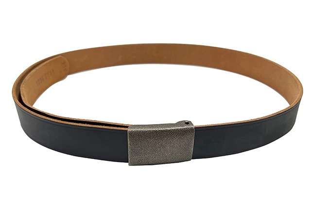 ドイツ軍 レザートラウザーベルト デッドストック BLACK | MILITARY