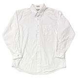 L.L.BEAN エルエルビーン　PLAIN B.D. L/S SHIRTS プレーン ボタンダウン ロングスリーブ シャツ　col:WHITE　size:18-35　Made in U.S.A.　ア