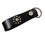 HTC エイチティーシー　D-RING KEY HOLDER　#FLOWER STUDS　Dリング　キーホルダー　スタッズ　HTC Hollywood Trading Company　レザー　ハリウッ