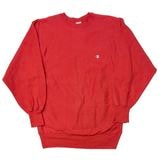 90s　Champion チャンピオン　REVERSE WEAVE CREW NECK SWEAT SHIRTS リバースウィーブ クルーネック スウェット シャツ　ワンポイント　col:RED　si