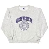 90s　RUSSELL ATHLETIC ラッセル アスレチック　CREW NECK SWEAT クルーネック スウェット　NORTHWESTERN大学　col:GRAY　size:XXL　Made 