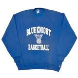 90s　RUSSELL ATHLETIC ラッセル アスレチック　CREW NECK SWEAT クルーネック スウェット　col:BLUE　size:XXL　プリント　Made in USA　BIG