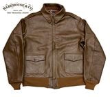 WAREHOUSE ϥ Lot 2232 WERBER LEATHER COAT CO. TYPE A-2 JACKET ORDER NO.33-1729 ե饤ȥ㥱åȡBROWN ֥饦MADE IN JAPAN