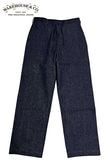WAREHOUSE ウエアハウス　Lot 1233　U.S.NAVY DENIM TROUSERS INDIGO　NON WASH リジット　デニム トラウザーズ　ジーンズ　MENS メンズ　未洗い