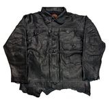 good karma development ���åɥ���ޥǥ٥��åץ��ȡ�BLACK��LEATHER BLOUSE DAVE���쥶�����㥱�åȡ�������1