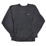 90s　Champion チャンピオン　REVERSE WEAVE CREW NECK SWEAT SHIRTS リバースウィーブ クルーネック スウェット シャツ　ワンポイント　col:BLACK　
