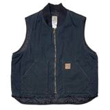 Carhartt カーハート　Duck Vest ダックベスト　col:BLACK　size:2XL REGULAR　裏キルティング　ダック生地　BIG SIZE ビッグサイズ 【USED ユーズド】