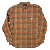 Carhartt カーハート　WORK SHIRTS ワークシャツ　チェック柄　col.ORANGE　size:XL-TALL　COTTON100%　LOOSE FIT ルーズフィット　BIG SIZ