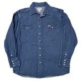 Carhartt カーハート　DENIM WESTERN SHIRTS デニム ウエスタン シャツ　col.INDIGO　size:XL-TALL　COTTON100%　BIG SIZE【USED ユ