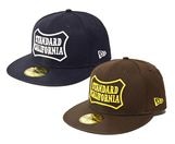 NEW ERA �� Standard California��SD 59FIFTY Logo Cap �˥塼����ߥ������ꡡ����� ����å� ˹�ҡ�2����NAVY/BROWN��