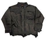 good karma development グッドカルマデベロップメント　DEER SKIN BLACK　LEATHER BLOUSE DAVE　鹿革　レザージャケット　サイズ3