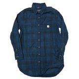 Carhartt カーハート　WOMEN'S L/S SHIRT TUNIC ウーマンズ 長袖 シャツ チュニック　col.DARK BLUE　size:XL(16-18)　COTTON100%　RE