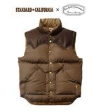 Standard California × Rocky Mountain Feather Bed スタンダードカリフォルニア×ロッキー マウンテン　SD Down Vest　ダウンベスト　BROWN 