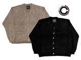 Cloveru �������Х� Simple Wool Mohair Cardigan������ץ륦�����إ������ǥ�����2����Brown/Black��