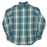 Polo by Ralph Lauren ポロ ラルフローレン　MADRAS PLAID SHIRTS マドラスチェック シャツ　col:GREEN×BLUE　size:XXL　COTTON100%　