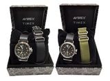 TIMEX �� AVIREX ������å��� �� ��������å�����TYPE-25A 2����BLACK/OLIVE���ӻ��ס��ߥ꥿�꡼�����å����Ѥ��٥�ȡ�AVIREX 50��ǯ��ǰ��50th�������ǥ�