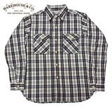 WAREHOUSE �������ϥ�����Lot 3104 FLANNEL SHIRTS E�� NON WASH���ե��ͥ� ����ġ��Υ󥦥��å��塡�ͥ륷��ġ�1-NAVY