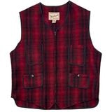 Woolrich �������å���ZIPPER WOOL VEST ���åѡ� ������٥��ȡ�����֥�����å���col.RED��size:X-LARGE TALL����USED �桼���ɡۡ���š�