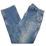 Carhartt �����ϡ��ȡ�Double Knee Denim Painter Pants ���֥�ˡ� �ڥ��󥿡��ѥ�ġ������ڥ�����ܥ����դ���col.INDIGO��size:ɽ���ʤ�(W38����)��COTTON100% ����USED �桼���ɡۡ���šۡ�Ź�޻����Բġ�