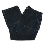��good fade!�� Carhartt �����ϡ��ȡ�Double Knee Painter Pants ���֥�ˡ� �ڥ��󥿡��ѥ�ġ�col.BLACK��size:W40��L30ɽ�������å����ϡ�COTTON100%��Made in U.S.A. ����USED �桼���ɡۡ���šۡ�Ź�޻����Բġ�