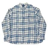 Ralph Lauren ���ե������INDIGO CHECK BD CHECK SHIRTS ����ǥ��������å� �ܥ�������� �����å�����ġ�col:INDIGO CHECK��size:XXL��������ܥ���COTTON100%����USED �桼���ɡۡ���šۡ�Ź�޻����Բġ�