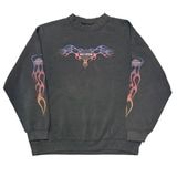 90s��Harley-Davidson �ϡ��졼���ӥåɥ���CREW NECK SWEAT SHIRT ���롼�ͥå� �������åȥ���ġ�col:BLACK��size:3XL��Made in U.S.A.����VINTAGE �ӥ�ơ����ۡ���šۡ�Ź�޻����Բġ�