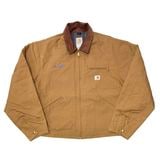 ��DEADSTOCK�� Carhartt �����ϡ��ȡ�Detroit Jacket �ǥȥ����� ���㥱�åȡ�col:DUCK BROWN��size:48 REGULAR���֥�󥱥åȥ饤�ʡ���Made in U.S.A.���ڥǥåɥ��ȥå��ۡ���š�