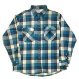 ��DEADSTOCK�� 80s��PRIVATE PROPERTY �ץ饤�١��� �ץ��ѥƥ���COTTON FLANNEL SHIRTS ���åȥ� �ե��ͥ륷��ġ�col:BLUE��size:2XL BIG��Made in U.S.A.���ڥǥåɥ��ȥå��ۡ���šۡ�Ź�޻����Բġ�