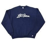 90s��L.L.BEAN ���륨��ӡ���RUSSELL ATHLETIC ��å��륢������å���CREW NECK SWEAT ���롼�ͥå� �������åȡ�col:NAVY��size:YOUTH XL��Made in U.S.A.����VINTAGE �ӥ�ơ����ۡ���šۡ�Ź�޻����Բġ�