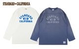 STANDARD CALIFORNIA ����������ɥ���ե���˥� Heavyweight Football Logo Long Sleeve T Vintage Wash���إӡ��������� �եåȥܡ��� Ĺµ T����ġ�2����WHITE/NAVY��