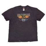 ��12��Harley-Davidson �ϡ��졼���ӥåɥ���SHORT SLEEVE T-SHIRTS ���硼�ȥ��꡼�� T����ġ�col:BLACK��size:2XL����USED �桼���ɡۡ���šۡ�Ź�޻����Բġ�