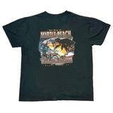 ��09��Harley-Davidson �ϡ��졼���ӥåɥ���SHORT SLEEVE T-SHIRTS ���硼�ȥ��꡼�� T����ġ�col:BLACK��size:2XL����USED �桼���ɡۡ���šۡ�Ź�޻����Բġ�