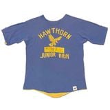 70s��RUSSELL ATHLETIC ��å��륢������å���Reversible T-shirts  ��С����֥� T����ġ�col:BLUE��YELLOW��size:S��Made in U.S.A.����VINTAGE �ӥ�ơ����ۡ���šۡ�Ź�޻����Բġ�