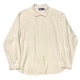 90s��Polo by Ralph Lauren �ݥ� ���ե������L/S SILK SHIRT ���󥰥��꡼�� ���륯����� ��col.NATURAL��size:XXL ��VINTAGE �ӥ�ơ����ۡ���šۡ�Ź�޻����Բġ�