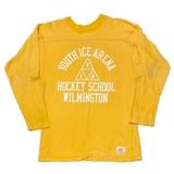 70s��Champion �����ԥ���FOOTBALL TEE �եåȥܡ��� T����ġ�col:YELLOW��size:42��Made in U.S.A. ��VINTAGE �ӥ�ơ����ۡ���š�
