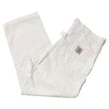 90s��Carhartt �����ϡ��ȡ�Single Knee Painter Pants ���󥰥�ˡ��ڥ��󥿡��ѥ�ġ�col.WHITE��size:W40��L30(W39��L28����)��Made in U.S.A.  ��VINTAGE �ӥ�ơ����ۡ���šۡ�Ź�޻����Բġ�